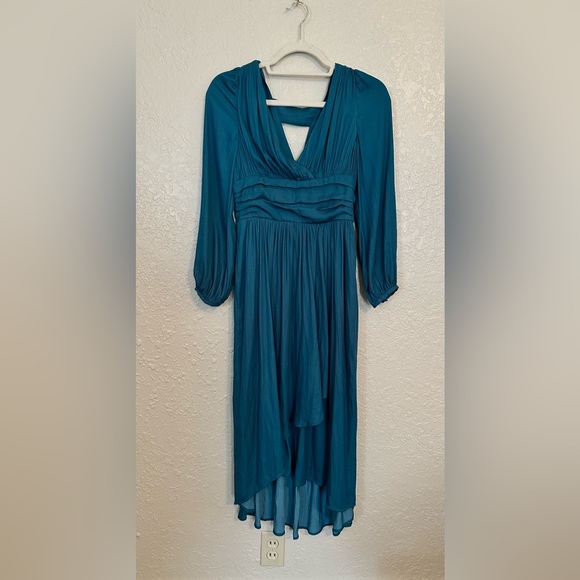 Anthropologie Gwendolyn silk maxi dress size 2 petite - Picture 4 of 9
